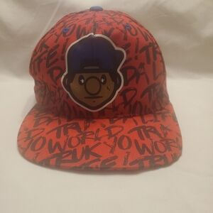 Trukfit Hat All Over Red Print  Adjustable Snapback Cap L'il Wayne Streetwear